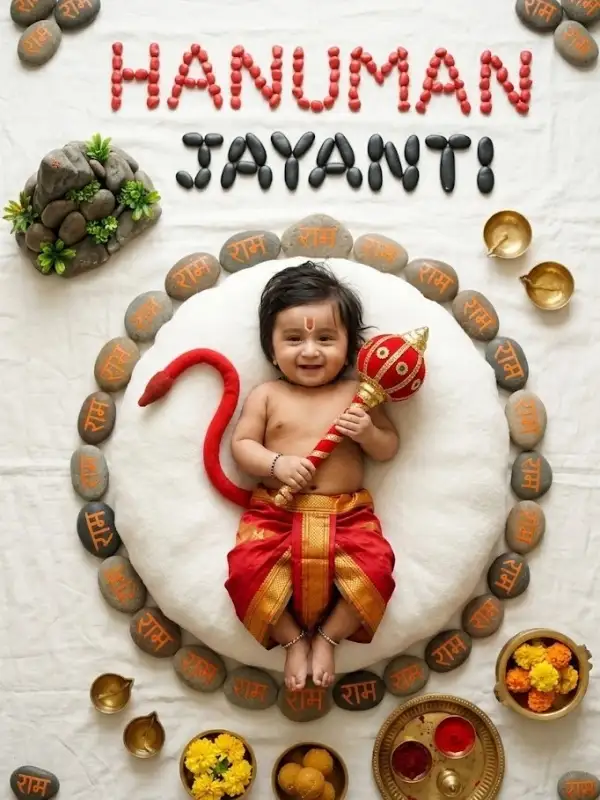 Hanuman ji Baby Video Prompt