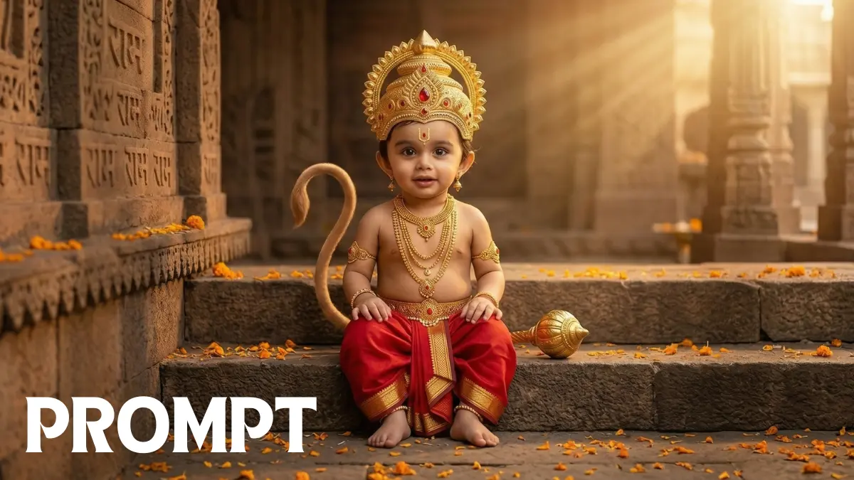 Viral Baby Hanuman Prompt to Create Cute AI Images