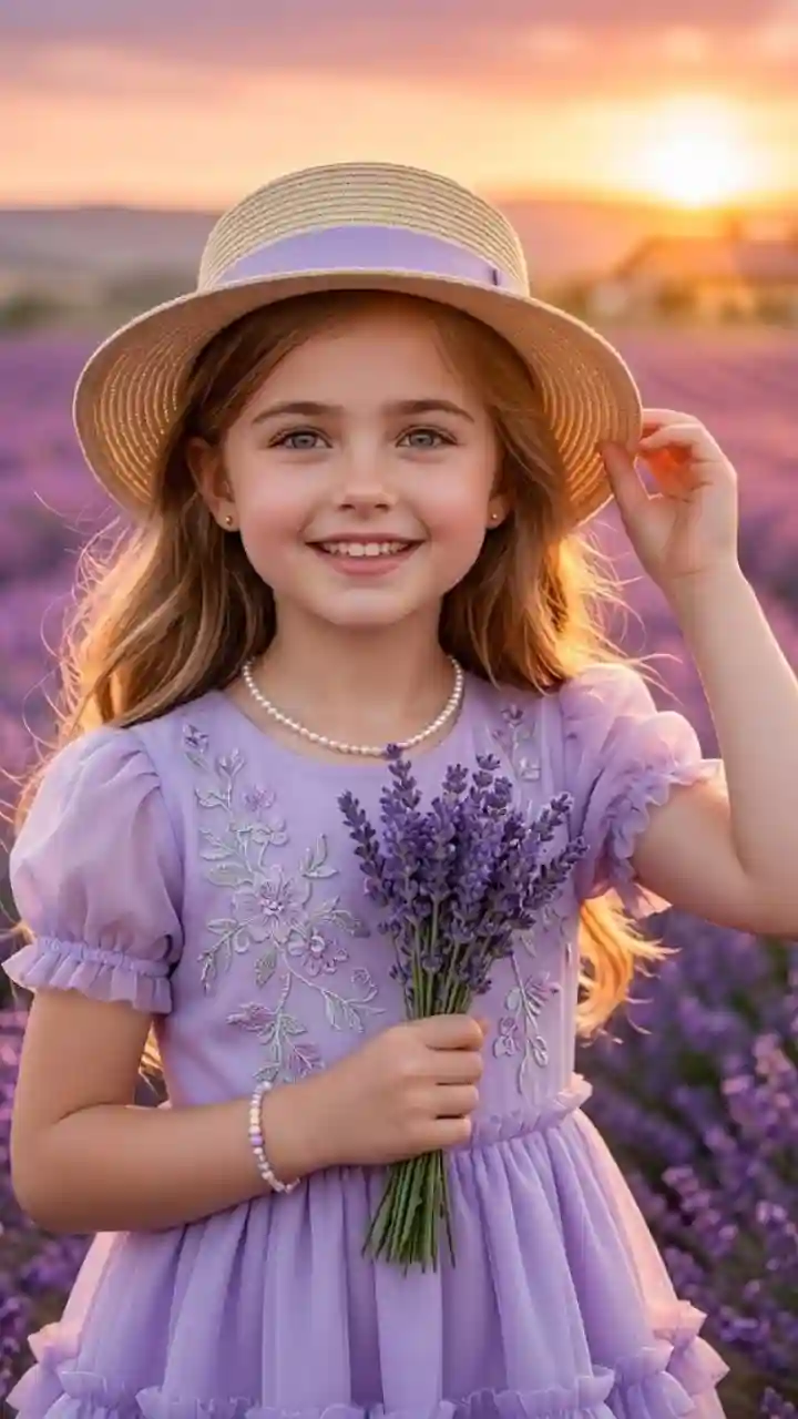 Baby Lavender Field AI Photo Prompt
