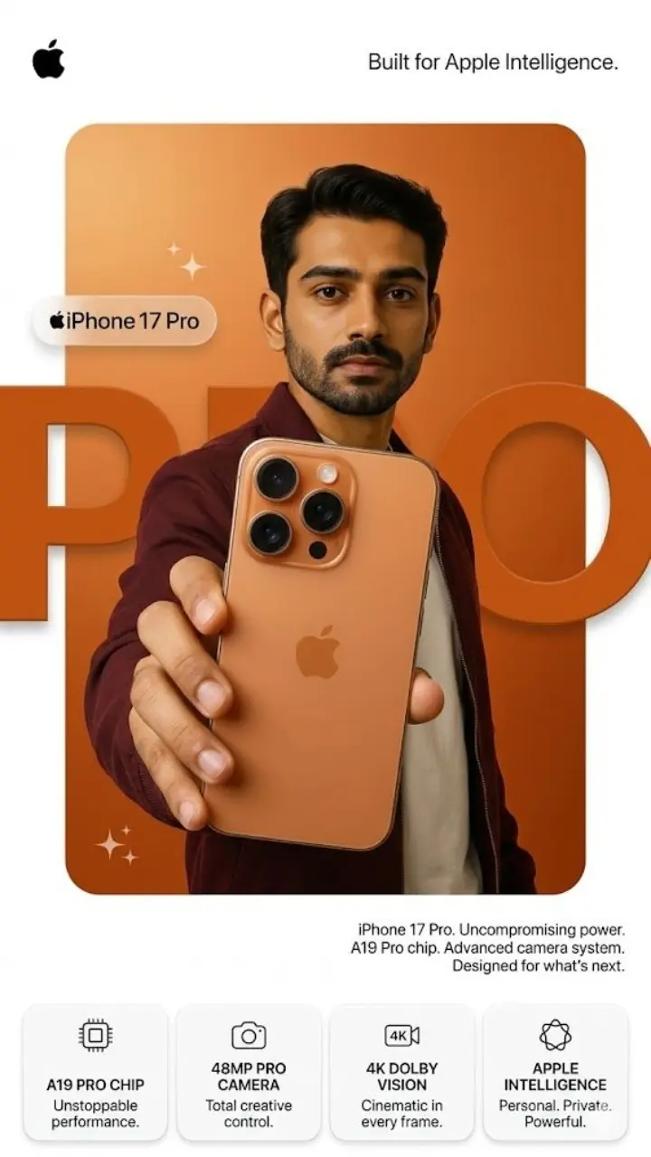 iPhone 17 Pro AI Prompt for Cinematic Ad Posters